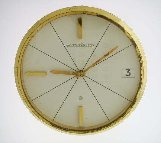 Jeager LeCoultre 8-day Desktop Clock Made in Switzerland – 1960’s