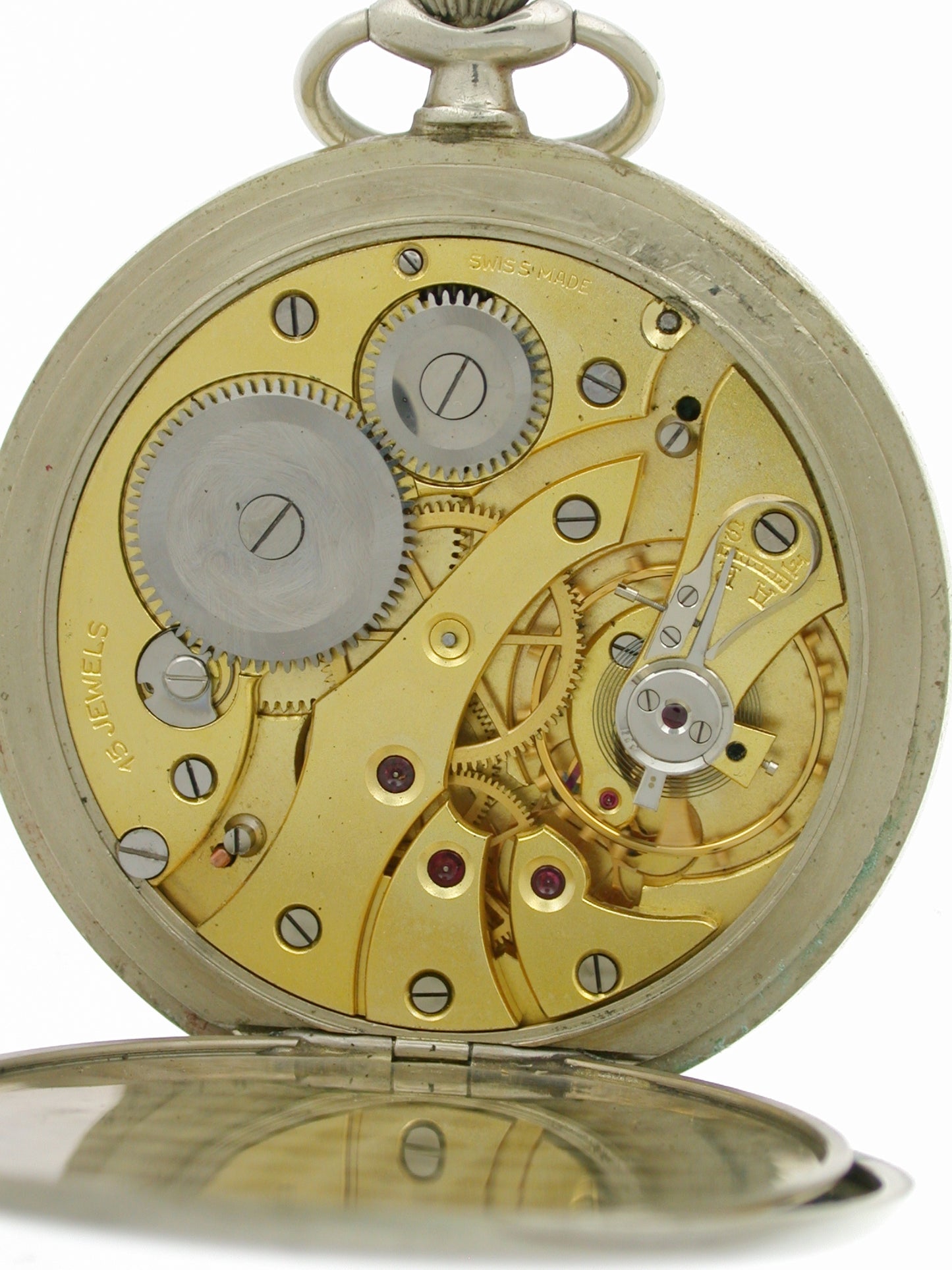 Unique Swedish Military Steel Pocket Watch 1942