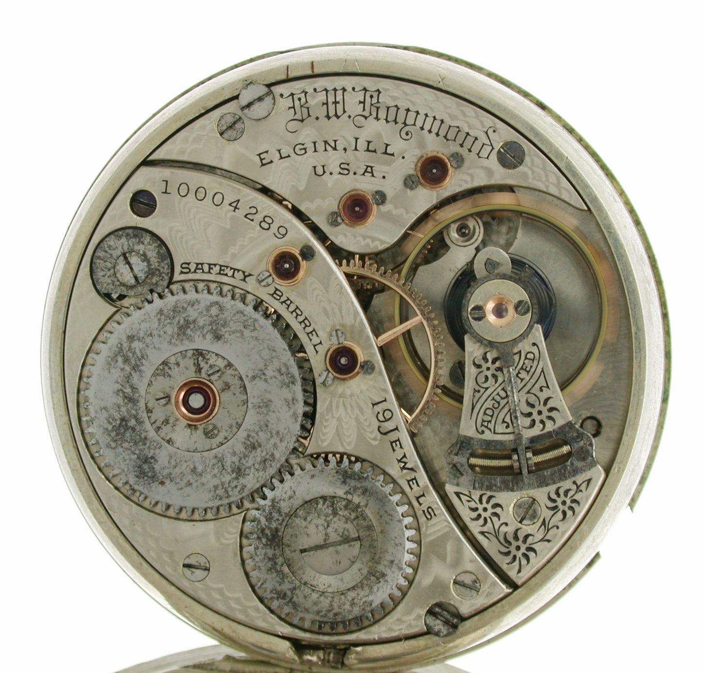 Elgin Silver 925 Railroad Pocket Watch, Early 20th Century