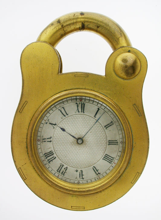 Novelty Padlock Desk Clock Circa 1880 Made in England