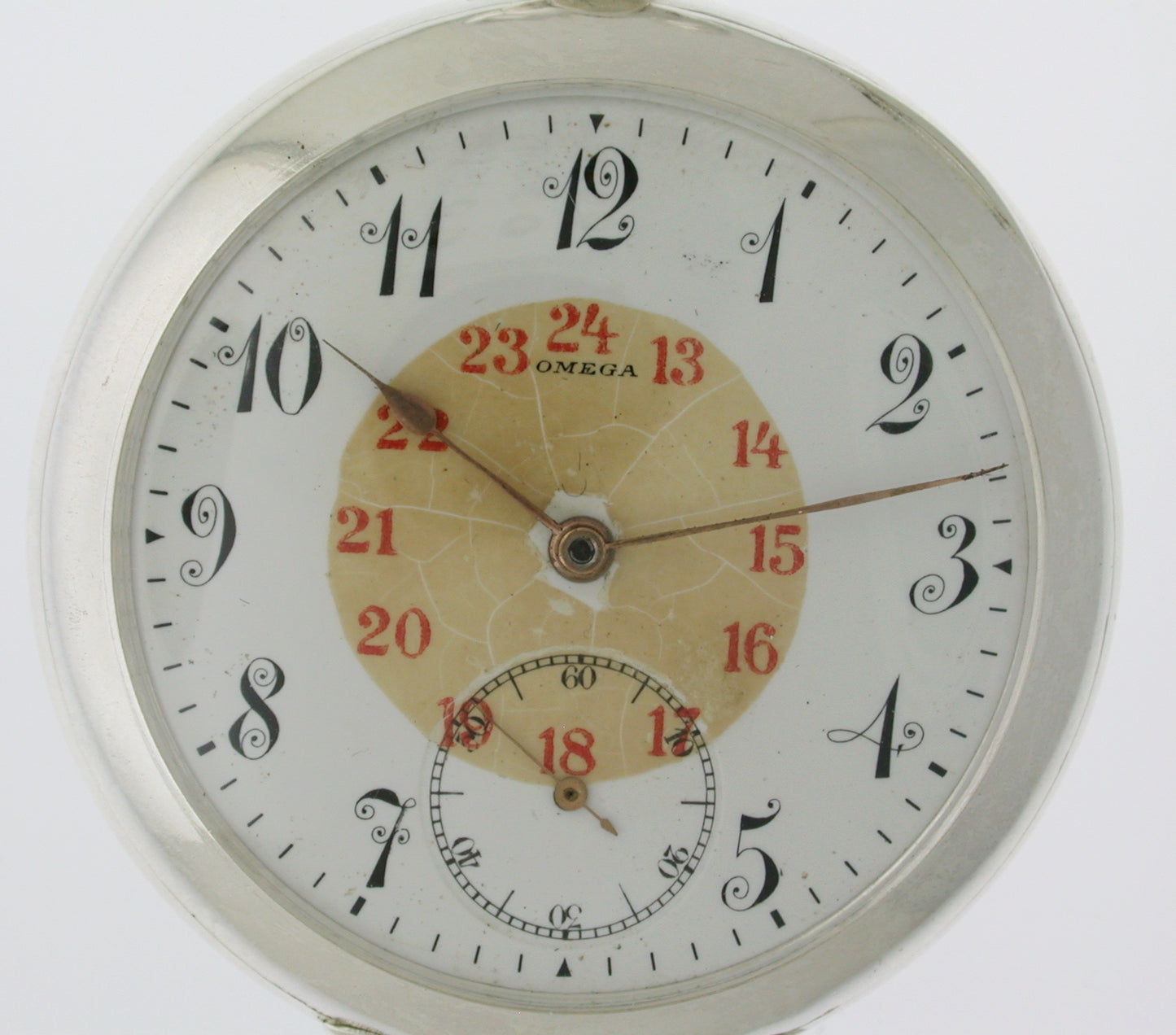 Original 0.800 Omega Silver Pocket Watch Circa 1906