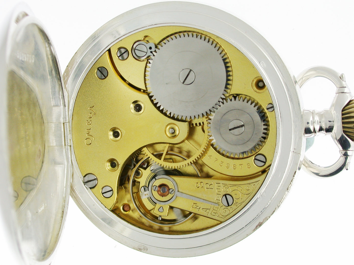 Original 0.800 Omega Silver Pocket Watch Circa 1915