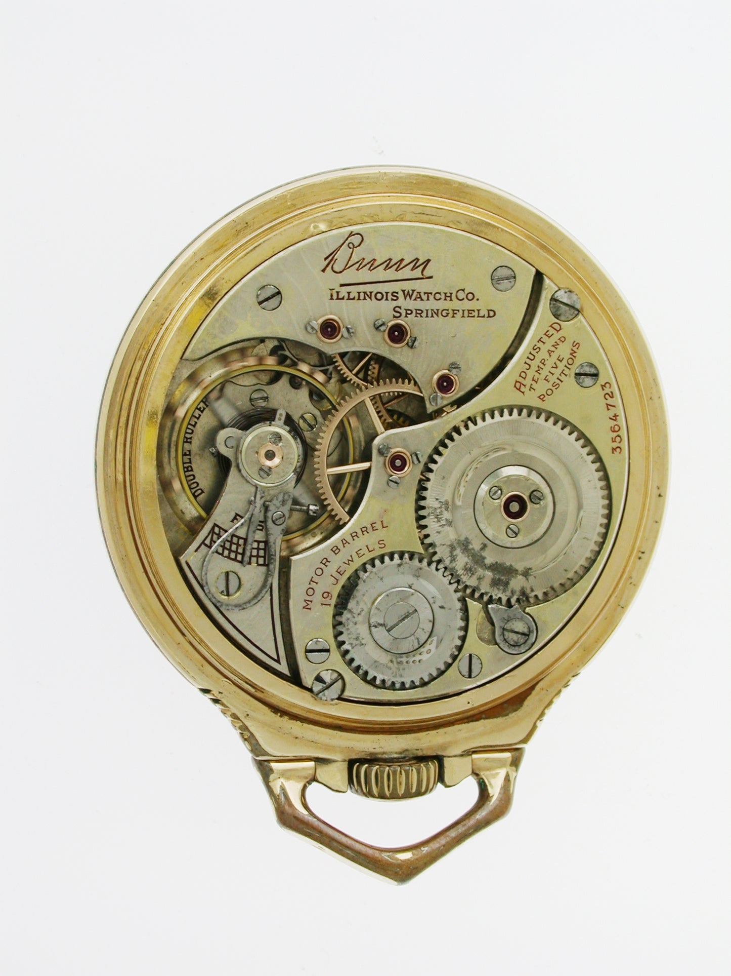 American Illinois Bunn Pocket Watch USA c1923