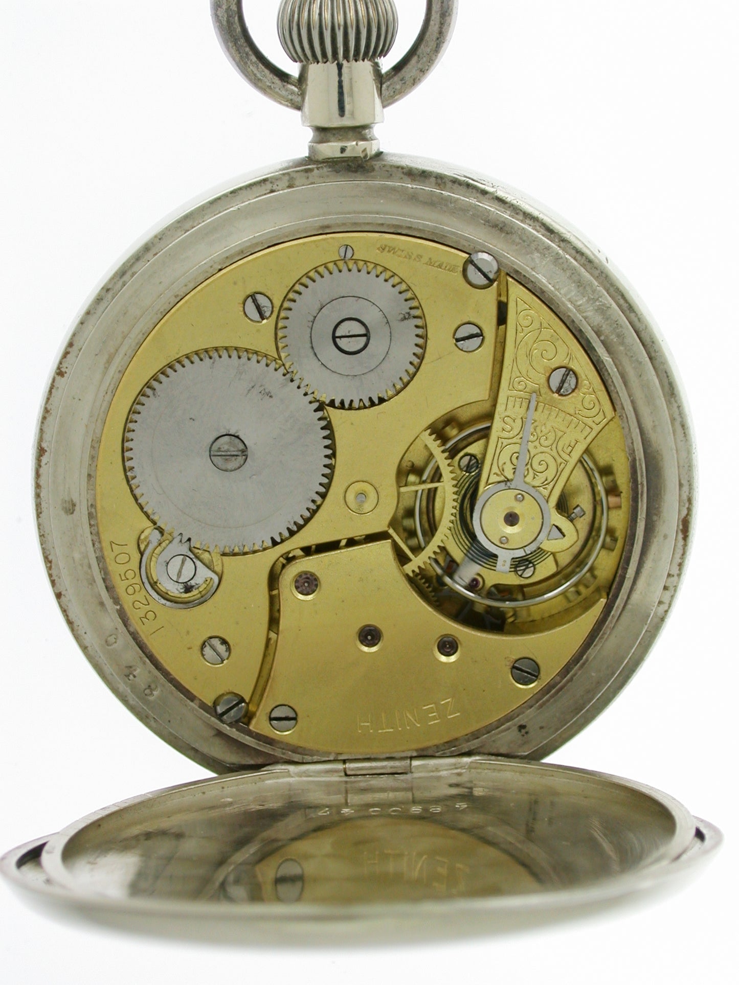 Antique Zenith Military Pocket Watch with Indian Arrow – Made in Switzerland, 1926