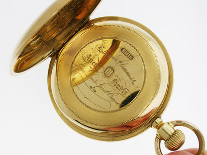 18 Kt Gold Full Hunter Pocket Watch – 1880