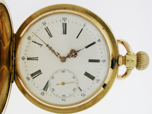 18 Kt Gold Full Hunter Pocket Watch – 1880