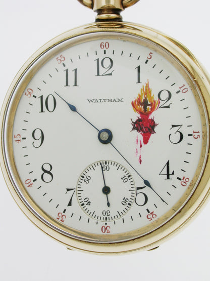 Waltham Gold Filled Open-Face Pocket Watch Made in USA - 1902