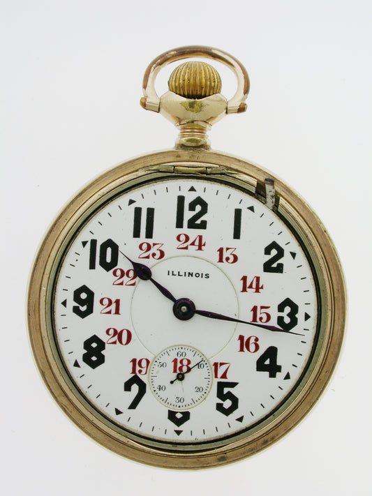 Antique American Gold-Filled Railway Pocket Watch - USA - 1923