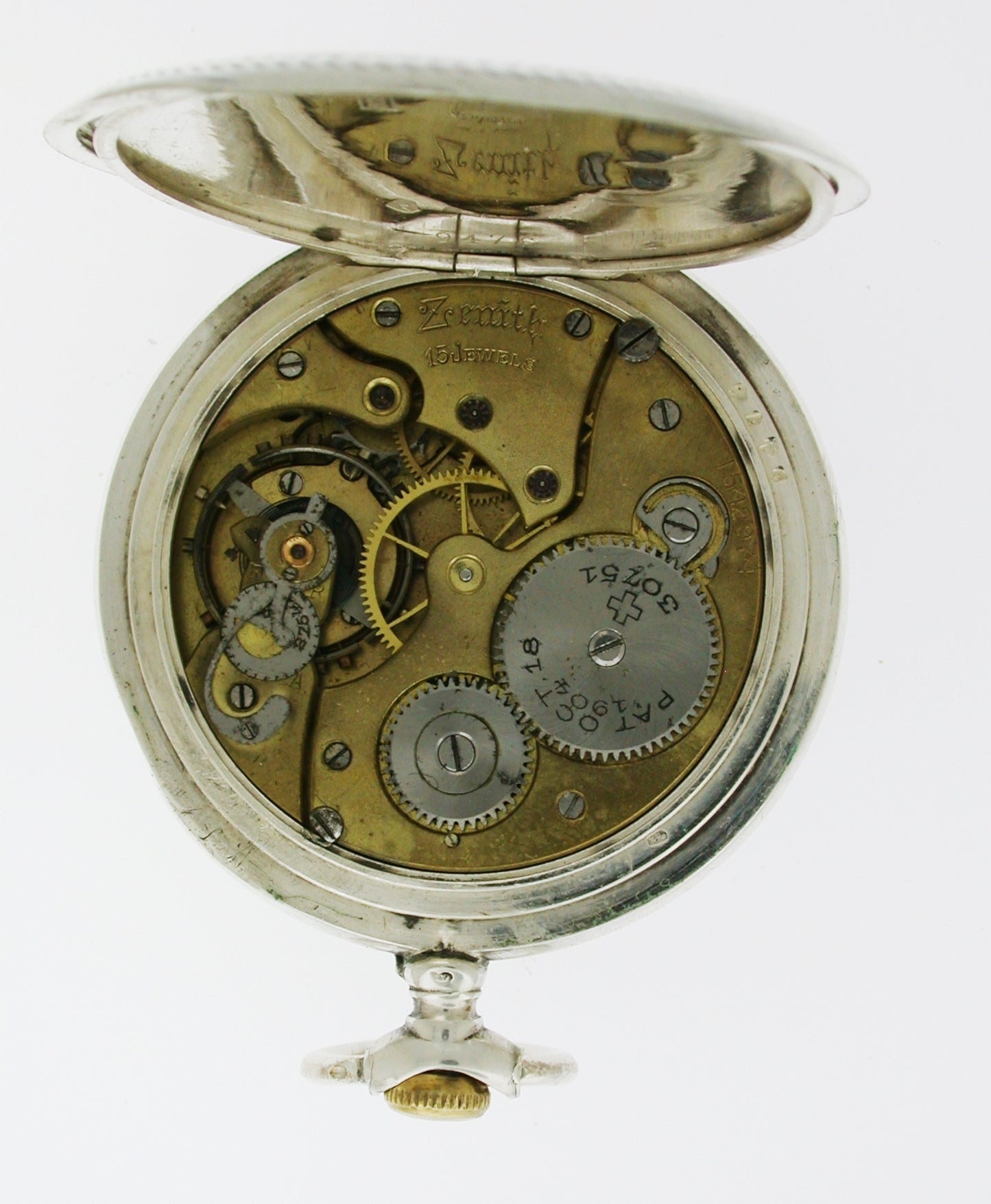 Zenith Silver Equine Pocket Watch  Swiss Made Circa 1904