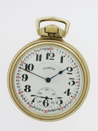 American Illinois Gold-Filled Railway Bunn Special Pocket Watch - USA, 1923