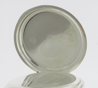 Original 0.800 Omega Silver Pocket Watch  Circa 1915