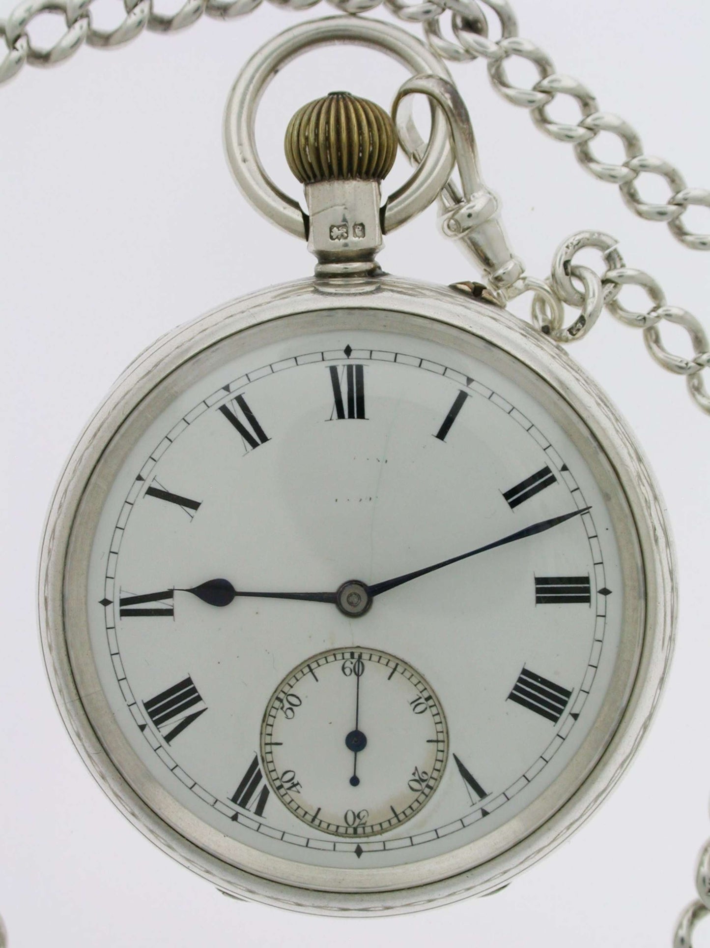 Antique Silver BENNETT Gent's Pocket Watch English London 1906