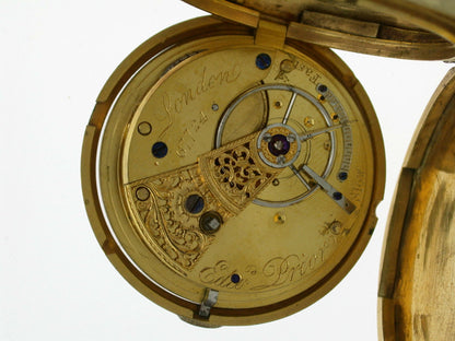 Edward Prior Full Hunter Pocket Watch Made in London - circa 1845