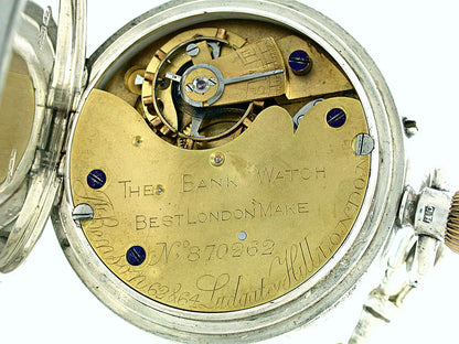 Silver J.W. BENSON Pocket Watch London 1897