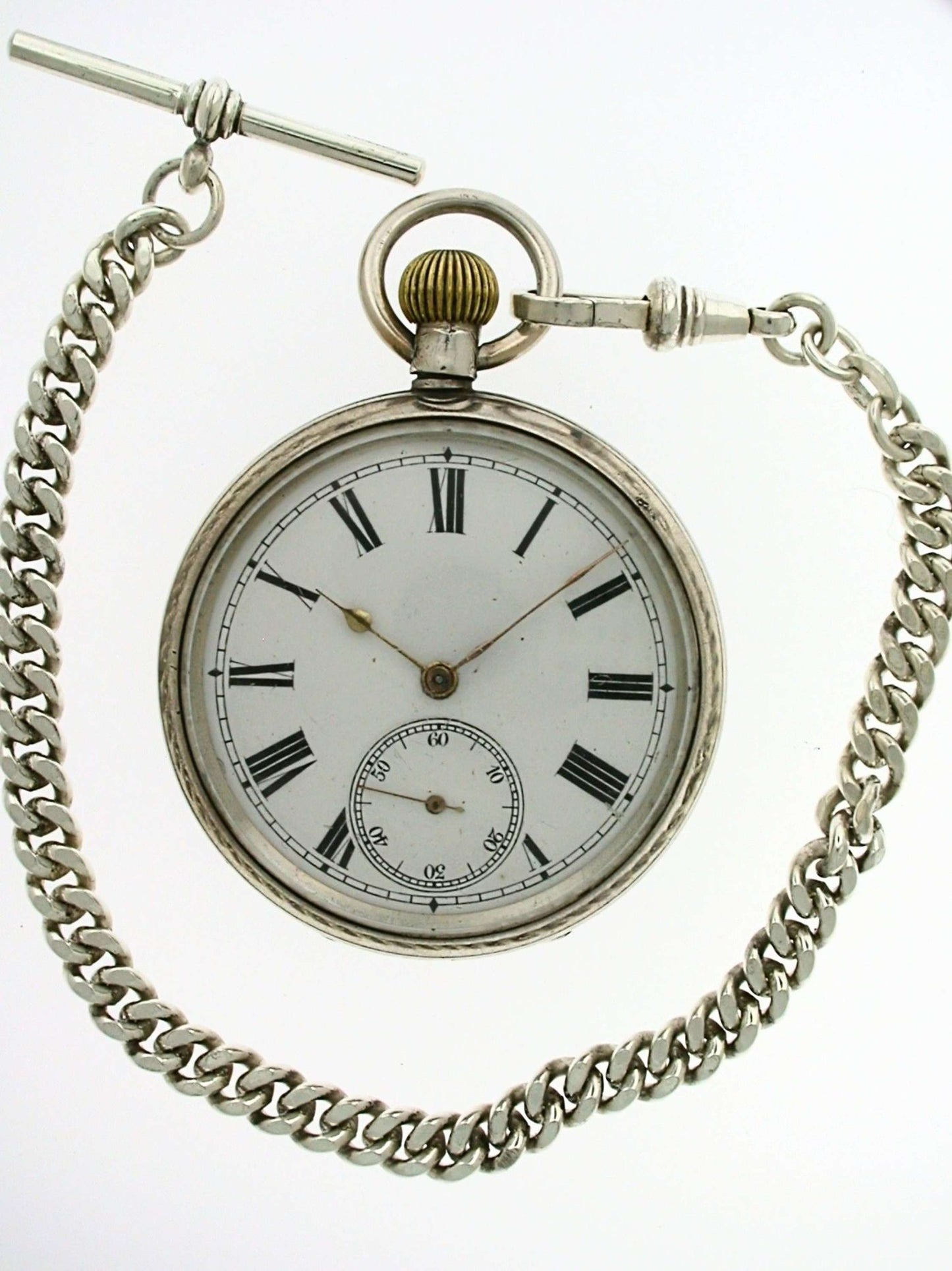 MOERIS Silver 925 Open Face Pocket Watch Hallmarked for London 1928