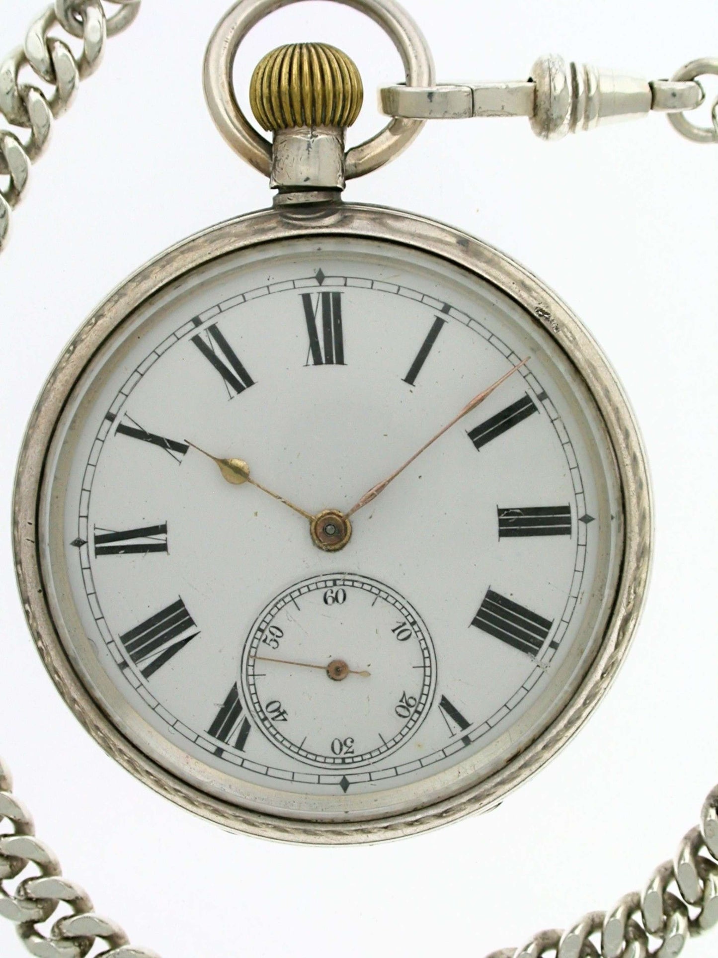 MOERIS Silver 925 Open Face Pocket Watch Hallmarked for London 1928