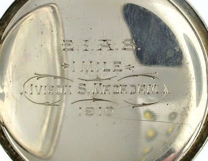 MOERIS Silver 925 Open Face Pocket Watch Hallmarked for London 1928