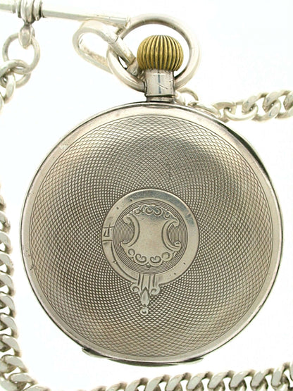 MOERIS Silver 925 Open Face Pocket Watch Hallmarked for London 1928