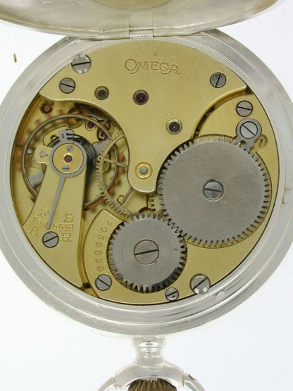 Original Genuine OMEGA Silver Swiss made Pocket Watch - circa 1900