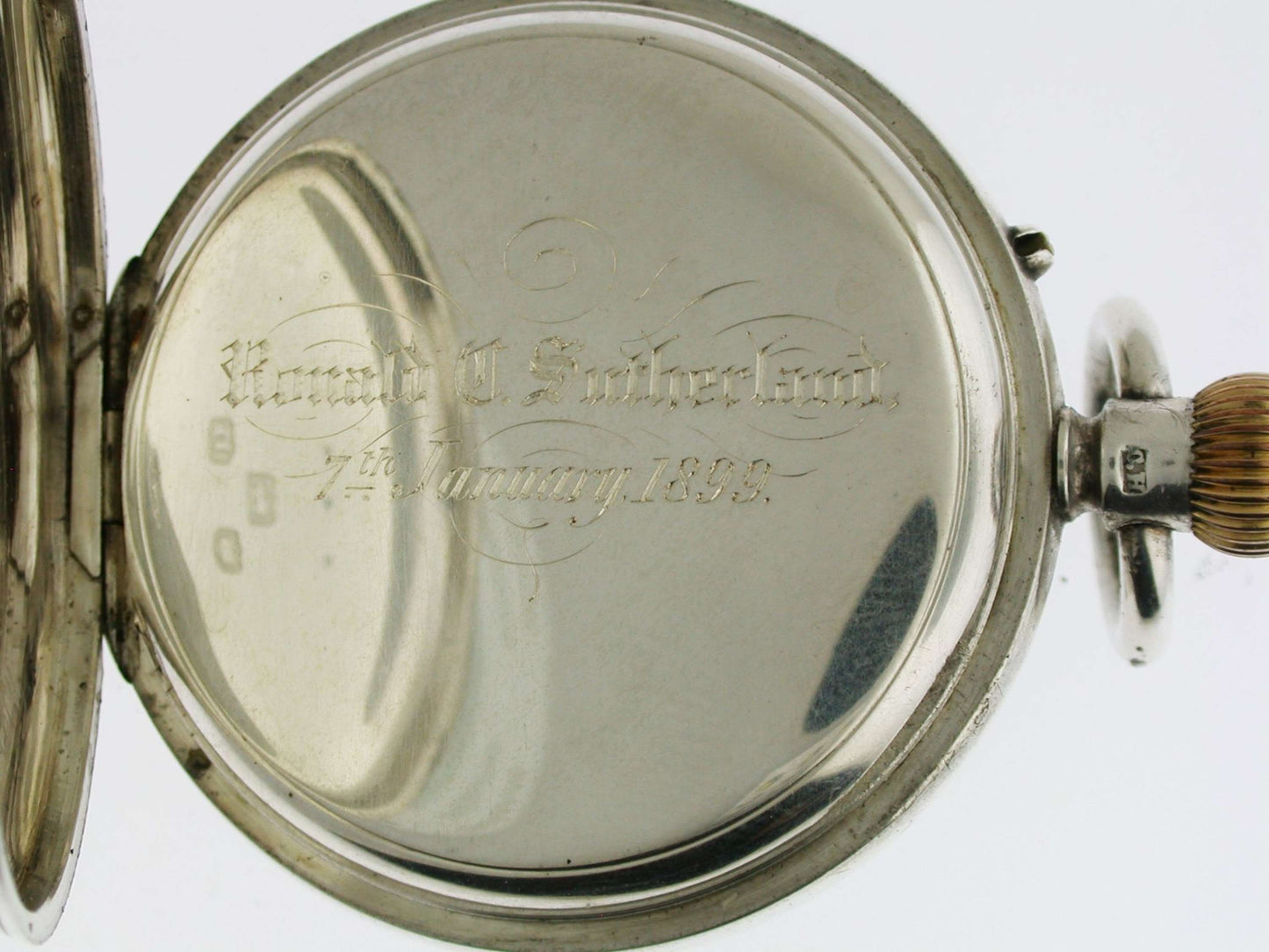 Silver J.W. BENSON Pocket Watch London 1897